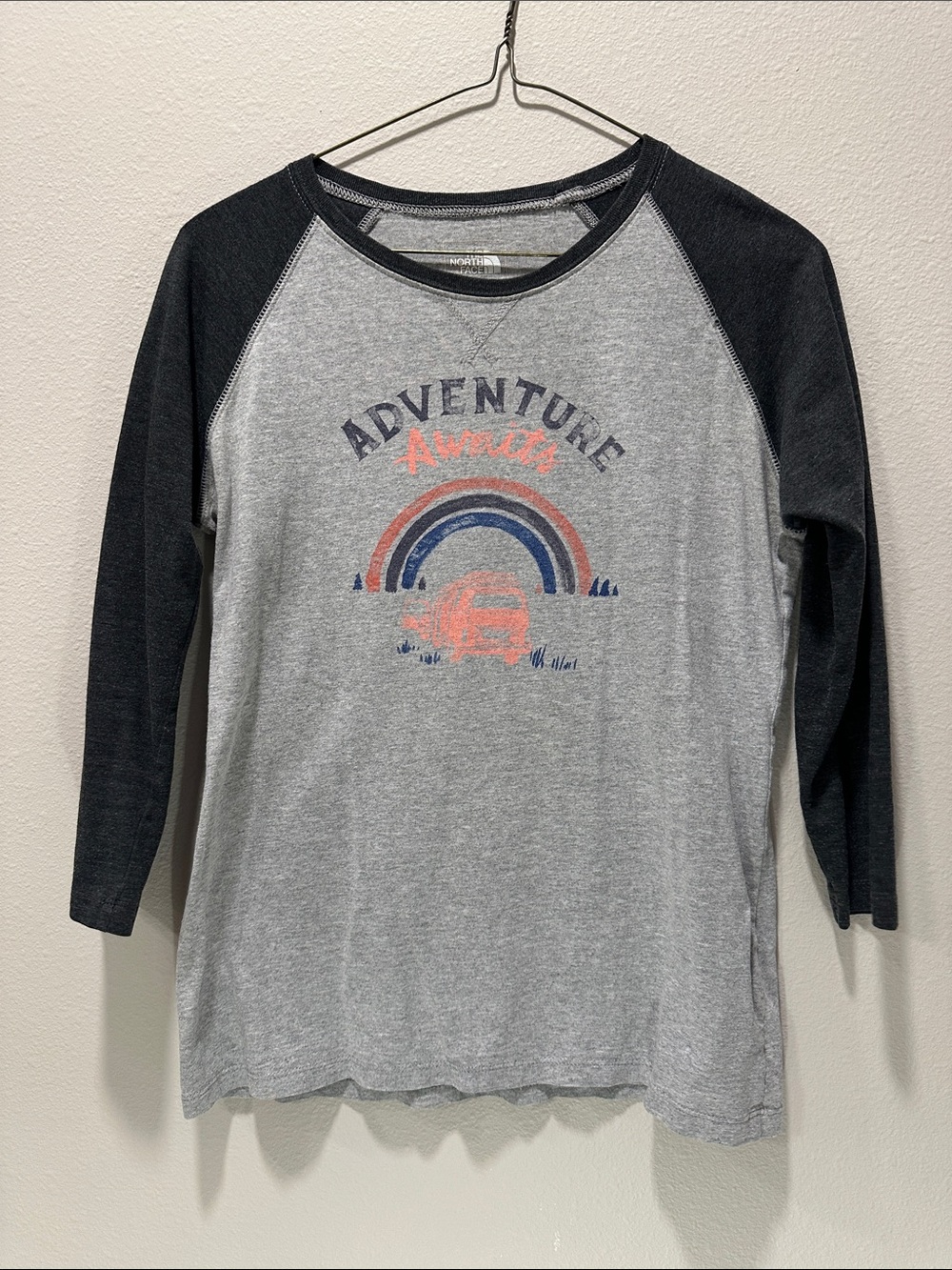 The North Face 'Adventure Awaits' Graphic Three Quarter Sleeve Tee